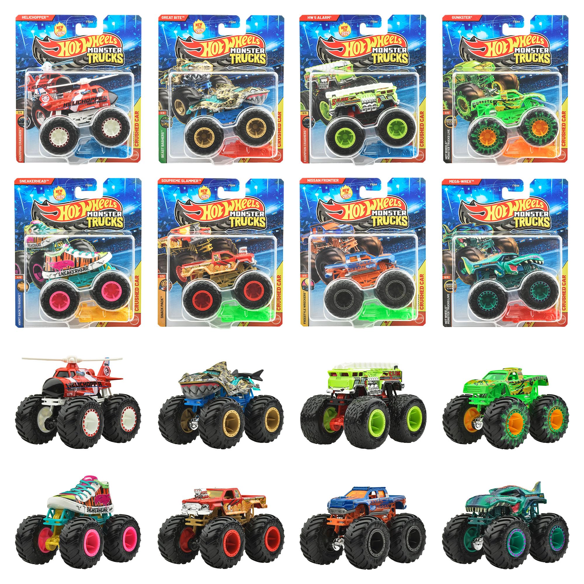 HotWheels　ホットウィール モンスタートラック　ミニカーまとめ売りセット Amazon | ホットウィール(Hot Wheels) モンスタートラック 1:64